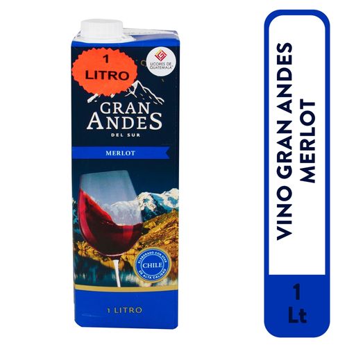 Vino Tetra Gran Andes Merlot 1000 Ml