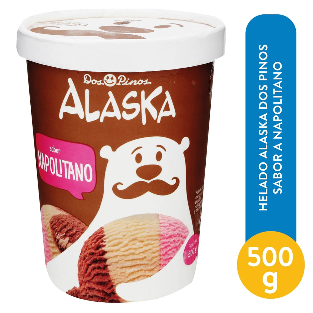 Alaska Helado Dos Pinos napolitano 500 g