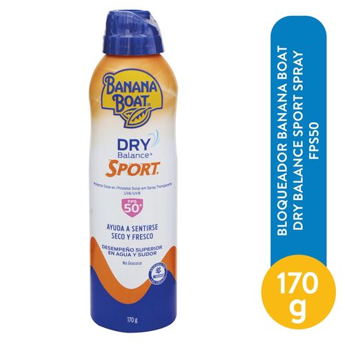 Protector solar Banana Boat dry balance sport FPS 50 - 170 g