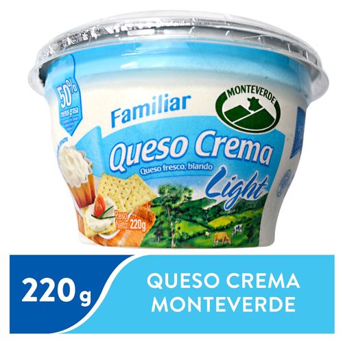 Queso crema Monteverde light  - 220 g