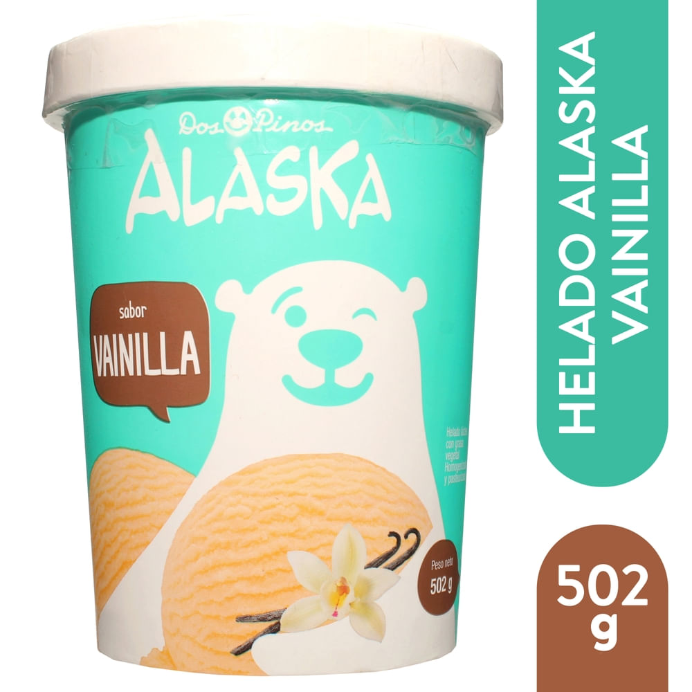 Alaska Helado Dos Pinos vainilla 502 g