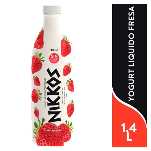 Yogurt Nikkos Fresa Liquido -1400ml