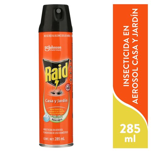 Insecticida Raid En Aerosol Casa Jardin 285ml