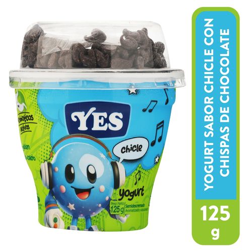 Yogurt Yes sabor chicle semidescremado - 125 g