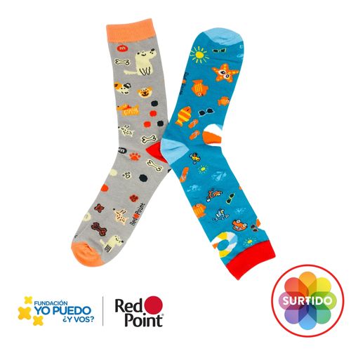 Calcetín Red Point Unisex Surtido Campaña Yo Puedo y Vos 5-7
