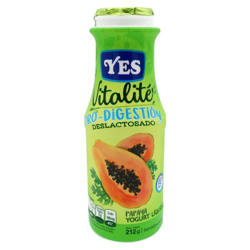 Yogurt Yes Líquido Vitalité Papaya - 212gr
