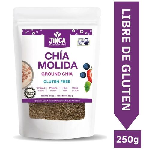 Semillas de Chía Jinca molidas y libres de gluten - 250 g