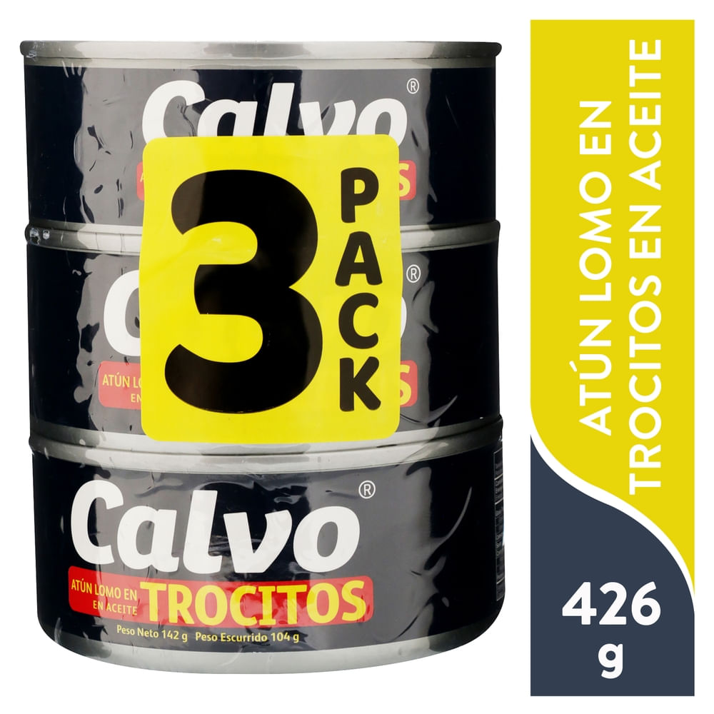 Calvo Atún Trocitos En Aceite ... [atun-calvo-trocitos-en-aceite-3-pack-426-g-7410031397698] (3-pack)