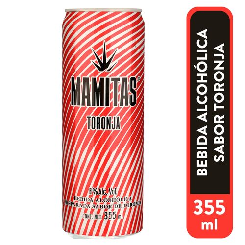 Bebida alcohólica Mamitas sabor  toronja - 355 ml