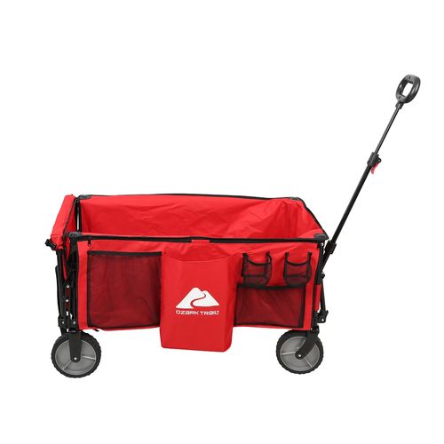 Vagon Plegable Ozark Trail Ot Utility Color Rojo Con Ruedas