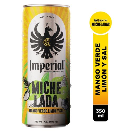 Cerveza Imperial Michelada Mango Verde Limón y Sal - 350 ml