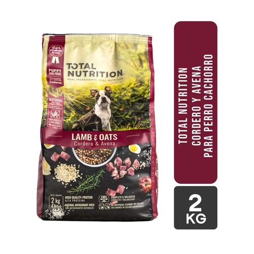 Alimento Super Premium Total Nutrition Cordero y Avena 2 kg