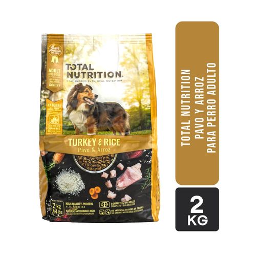 Alimento Super Premium Total Nutrition Pavo y Arroz 2 kg