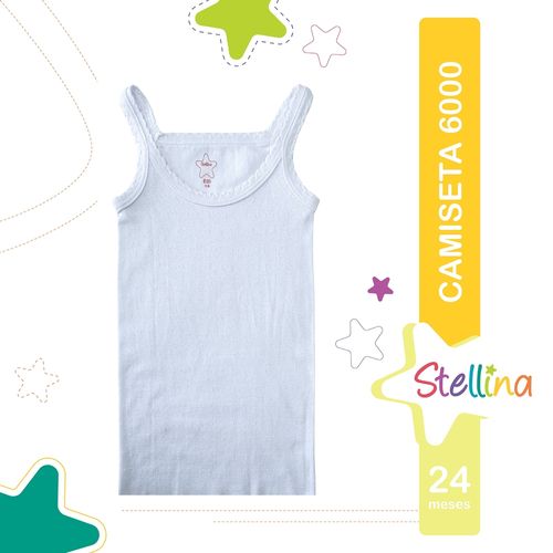 Camiseta Stellina Bebe 6000 T24M Blc