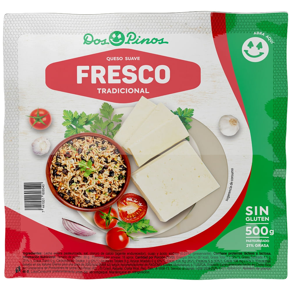 Dos Pinos Queso Fresco tipo turrialba 500 g