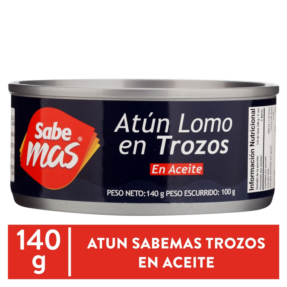 Sabemas Atún Lomo En Trozos En Aceite 140 g