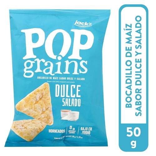 Snacks Jack's pop grains de maíz sabor dulce y salado - 50 g