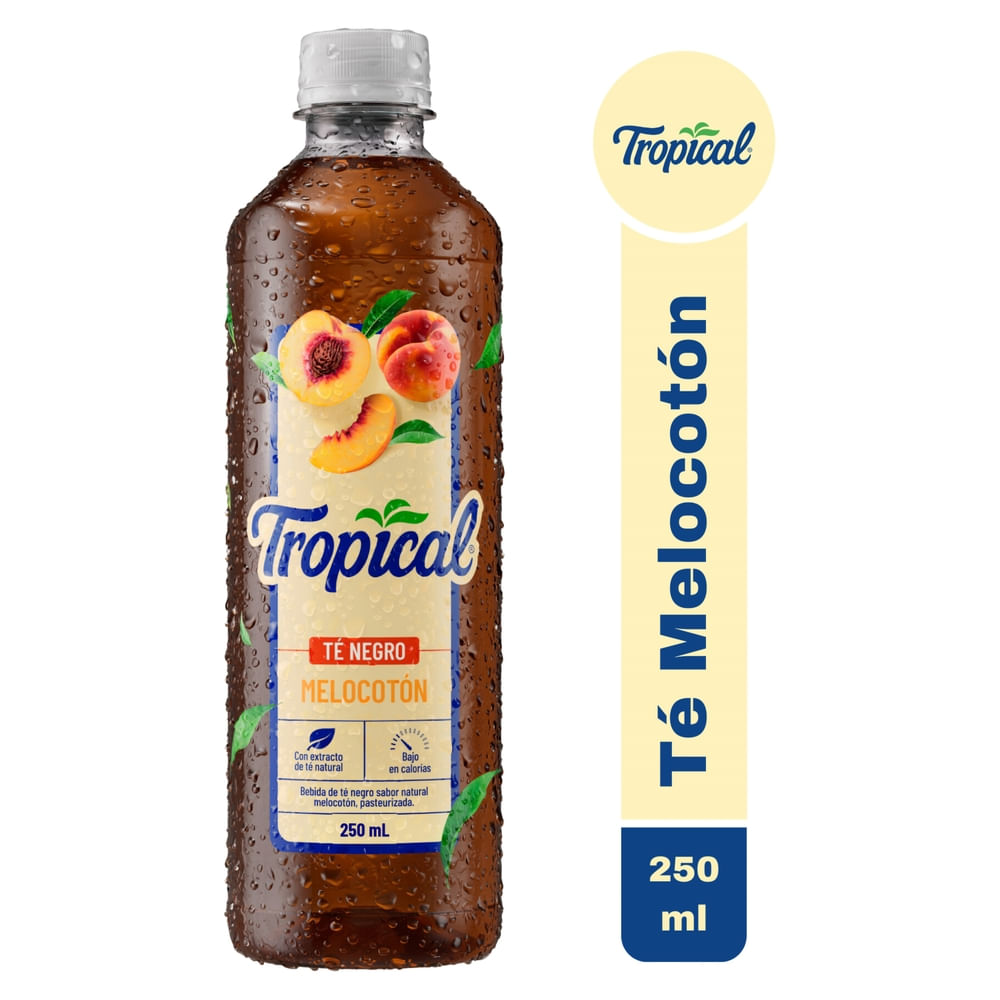 Tropical Refresco , Té Melocotón pet 250 ml