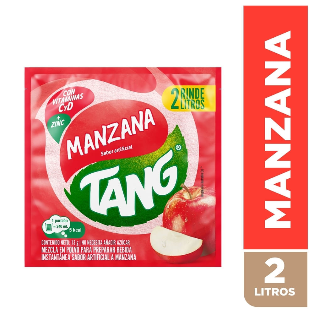 Tang Bebida en polvo sabor manzana 140 g