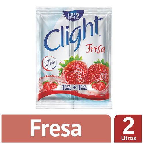 Bebida En Polvo Clight Sin Calorías Sabor Fresa Sobre - 14g