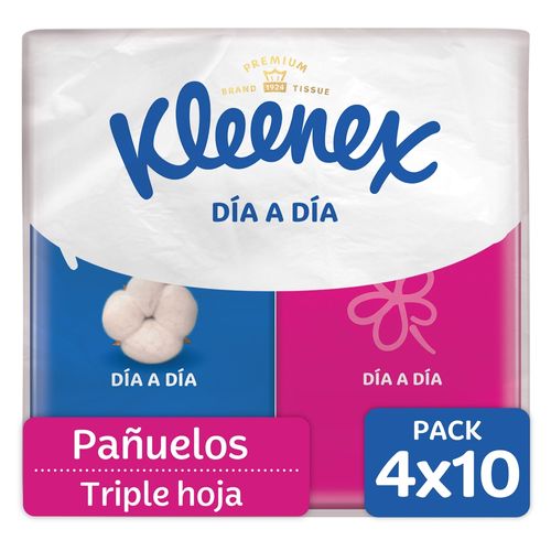Pañuelos Faciales Kleenex de Bolsillo -4x10 uds