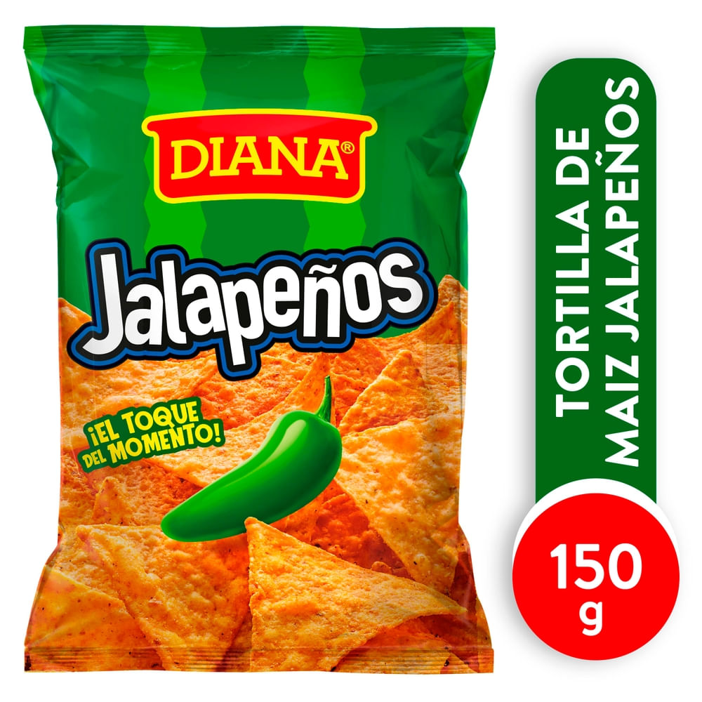 Diana Tortilla de maíz con jalapeños picante 150 g