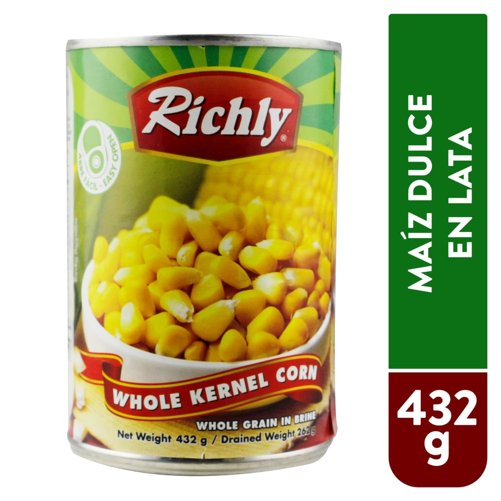 Richly Maíz Dulce Entero 432 g