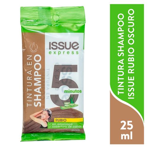 Tintura Issue en shampoo tono rubio oscuro -25 ml