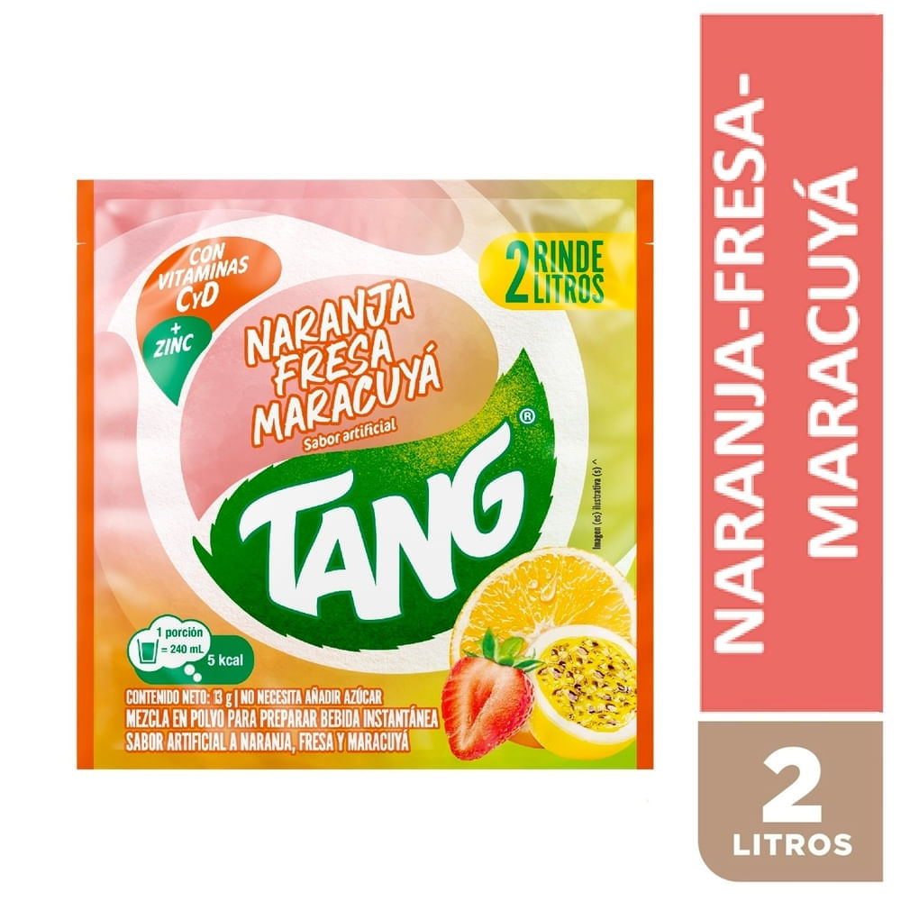 Tang Bebida en Polvo de Naranja Fresa y Maracuya 13 g