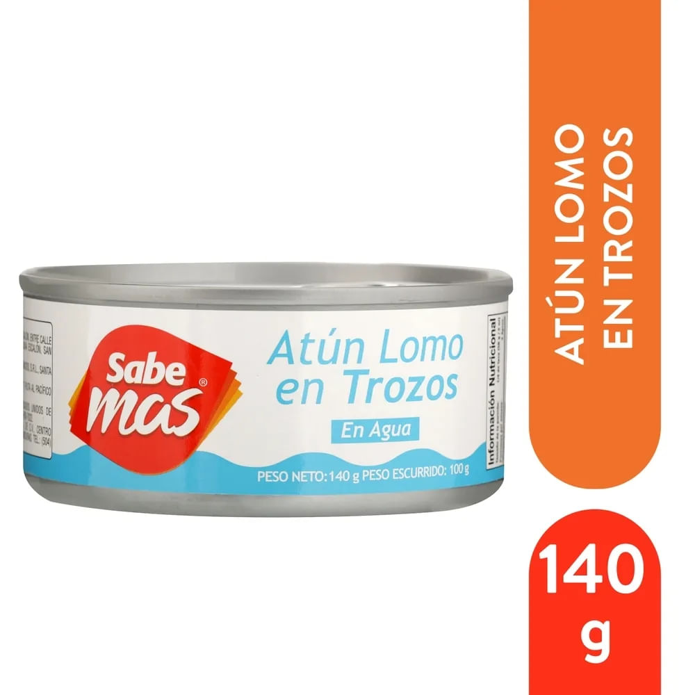 Sabemas Atún Lomo En Trozos En Agua 140 g