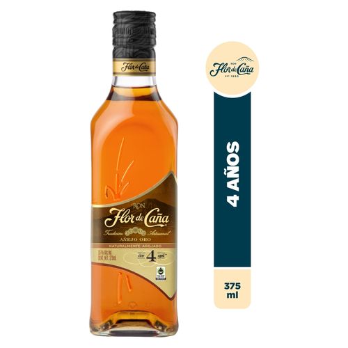 Ron Flor De Caña Oro Media Botella - 375ml