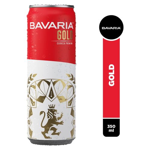 Cerveza Bavaria Gold Lata Sleek - 350ml
