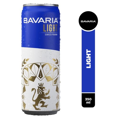 Cerveza Bavaria Light Lata Sleek - 350ml