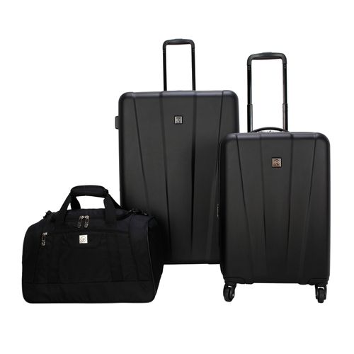 Maletas de viaje Protégé, rigidas color negro -3 pzas