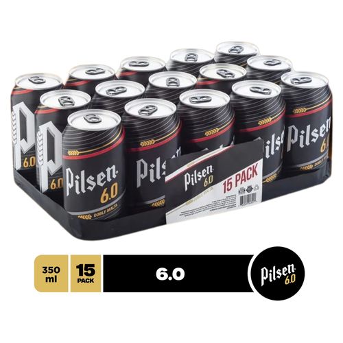 Cerveza Pilsen 6.0, 15 pack Lata- 350ml