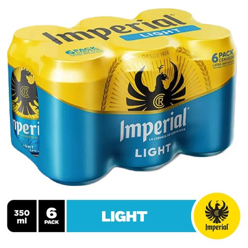 Cerveza Imperial Light Lata 6 Pack - 350ml