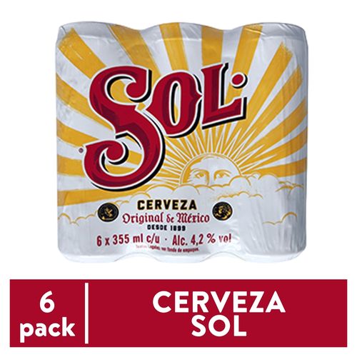 Sol 355ml Lt Sleek 6pk