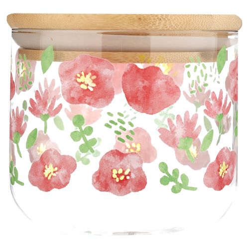Canister Mainstays de vidrio decorado -470 ml