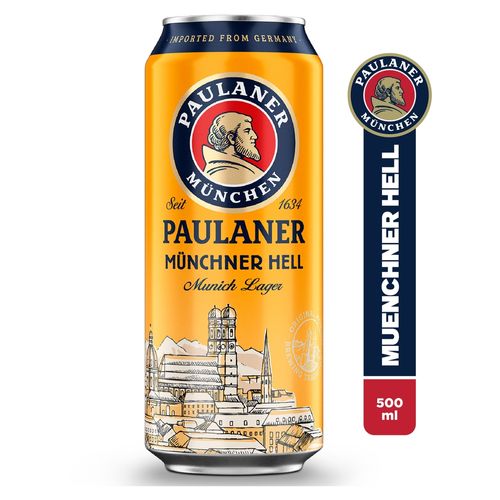 Cerveza Paulaner München Hell Lata -500ml