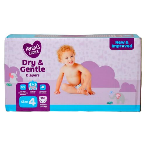 Pañales Great Value Talla 4 116 unidades