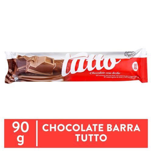 Chocolate Tutto con leche - 90 g