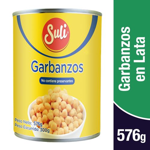 Garbanzos Suli enlatados - 576 g