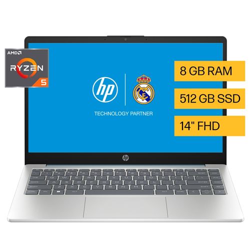 Laptop HP Ryzen5 8GB Ram 512GB almacenamiento pantalla de 14 pulgadas