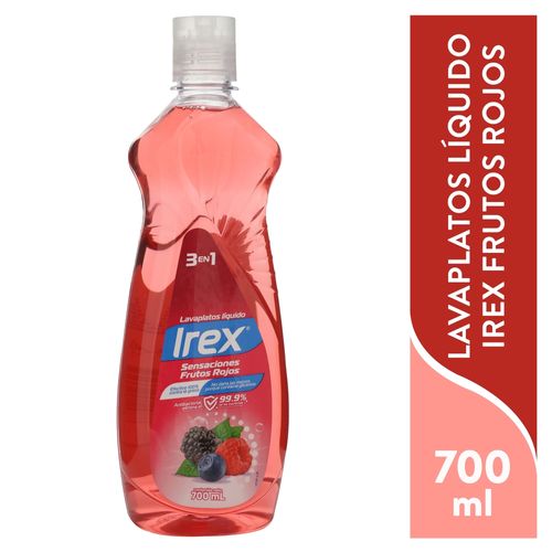 Lavaplat Liquido Irex Frutos Rojos 700ml
