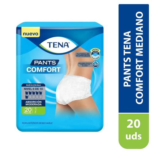Pants Tena Comfort Mediano 20 Unidades