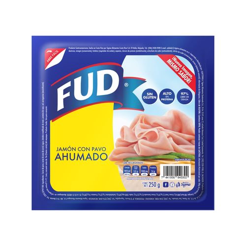 Jamón Fud con pavo ahumado - 250 g