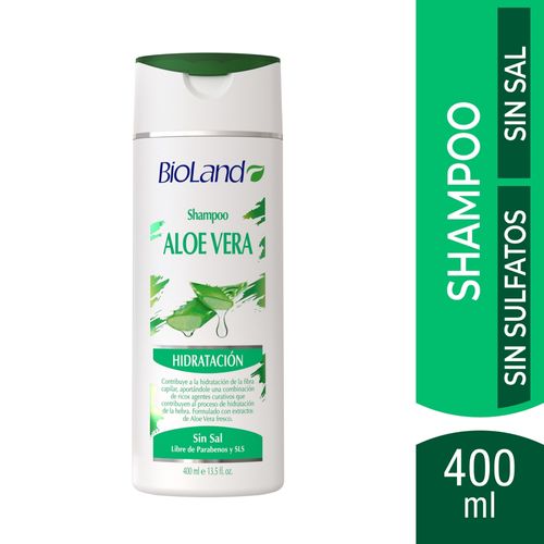 Shampoo Bioland Aloe Vera Hidratación - 400 ml