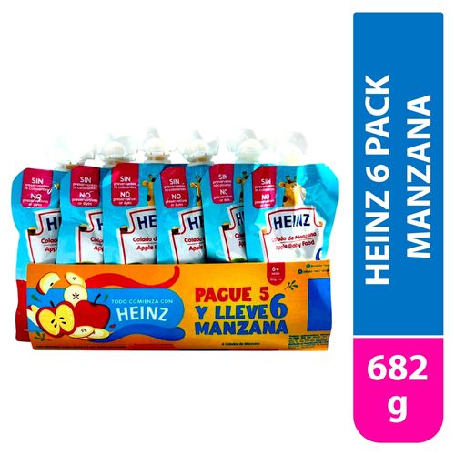 Colados Heinz manzana 6 pack - 682 g