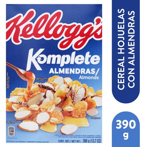 Cereal saludable Kellogg's komplete con almendras  - 390 g