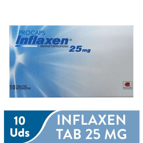Inflaxen Tab 25 Mg Procaps X 10 Unid Ea